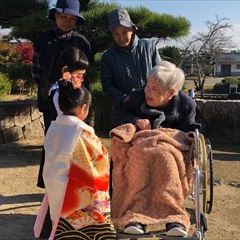 外出先で会った七五三の子供たちに笑顔がこぼれます♪